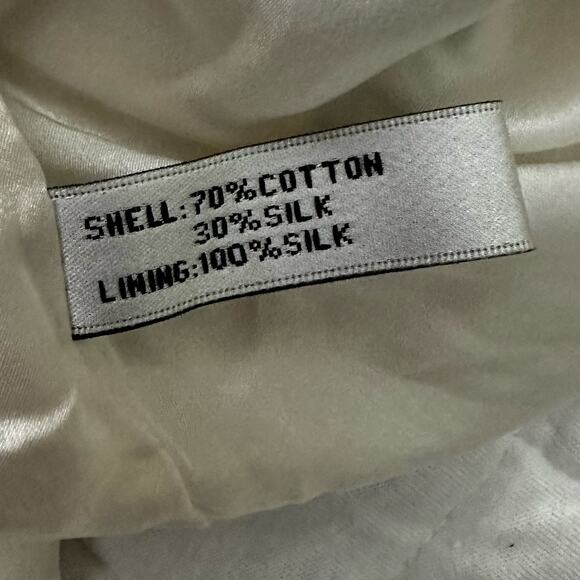 WALTER Womens Dress 4 Off Shouder Abstract Artsy Cotton Silk Summer Coastal - Picture 6 of 11